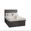 Kaiser Möbel Trento Box Spring Bed 55 x 79 in, Graphite view 2