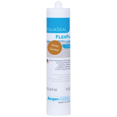 Berger-Seidle AquaSeal FlexFill Color, Water-Based Colored Parquet Joint Sealant, Solvent- and Silicone-Free (Dark Oak, 310 ml)