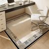 Hixingo Office Chair Floor Protection Mat for Carpet and Hard Floors, Non-Slip, Scratch-Resistant, Black Boho, 80 x 120 cm view 1