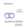 2-Piece UHS Hydraulic Oil Seal, PU, 30×40 to 80×90×6 mm (56×66×6 mm) view 3