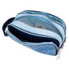 Pepe Jeans Noni Denim Triple Pencil Case, Blue, 22 x 10 x 9 cm view 4