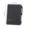 HOUDERCO Loose-Leaf Notebook Set with Pen and Stickers, Black view 2
