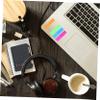HOUDERCO Loose-Leaf Notebook Set with Pen and Stickers, Black view 3