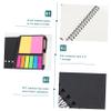 HOUDERCO Loose-Leaf Notebook Set with Pen and Stickers, Black view 4