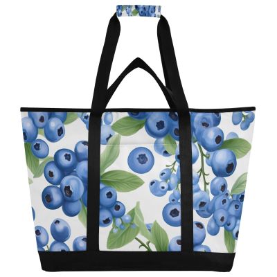 JUMBEAR Blueberries Large Cooler Bag – Insulated, Foldable, Leakproof