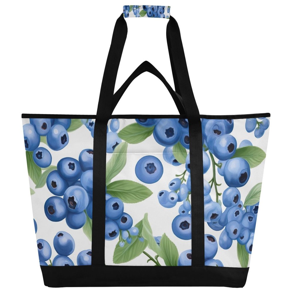 JUMBEAR Blueberries Large Cooler Bag – Insulated, Foldable, Leakproof