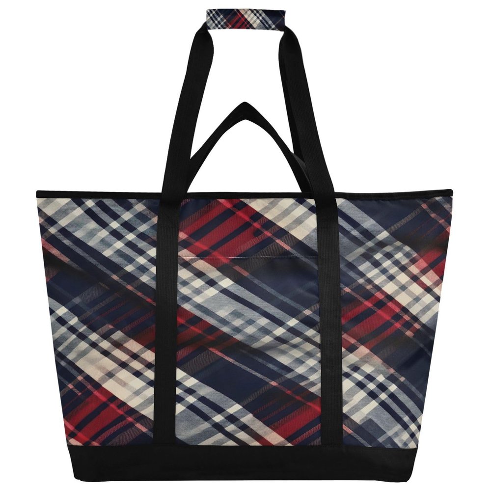 JUMBEAR Buffalo Plaid Large Insulated Cooler Bag