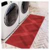 Siunwdiy Modern Red Runner Rug for Hallway, 70 x 400 cm, Non-Slip, Washable view 2