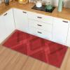 Siunwdiy Modern Red Runner Rug for Hallway, 70 x 400 cm, Non-Slip, Washable view 4