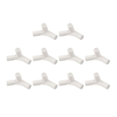 10-Piece Tent Pole Connectors, 16 mm ID, 135° T-Joints