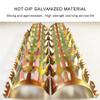 GZHERVICES Anti-Climb Spikes, Stainless Steel Pipe Guard with Screws, Silver, 8-Pack, 80 mm view 2