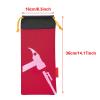 POENVFPO Outdoor Camping Tent Peg and Hammer Bag, Portable Oxford Fabric Tool Bag (Wine Red) view 3