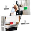 Status Change Door Sign, PMMA, for Sliding Doors, Office/Restroom, White view 2