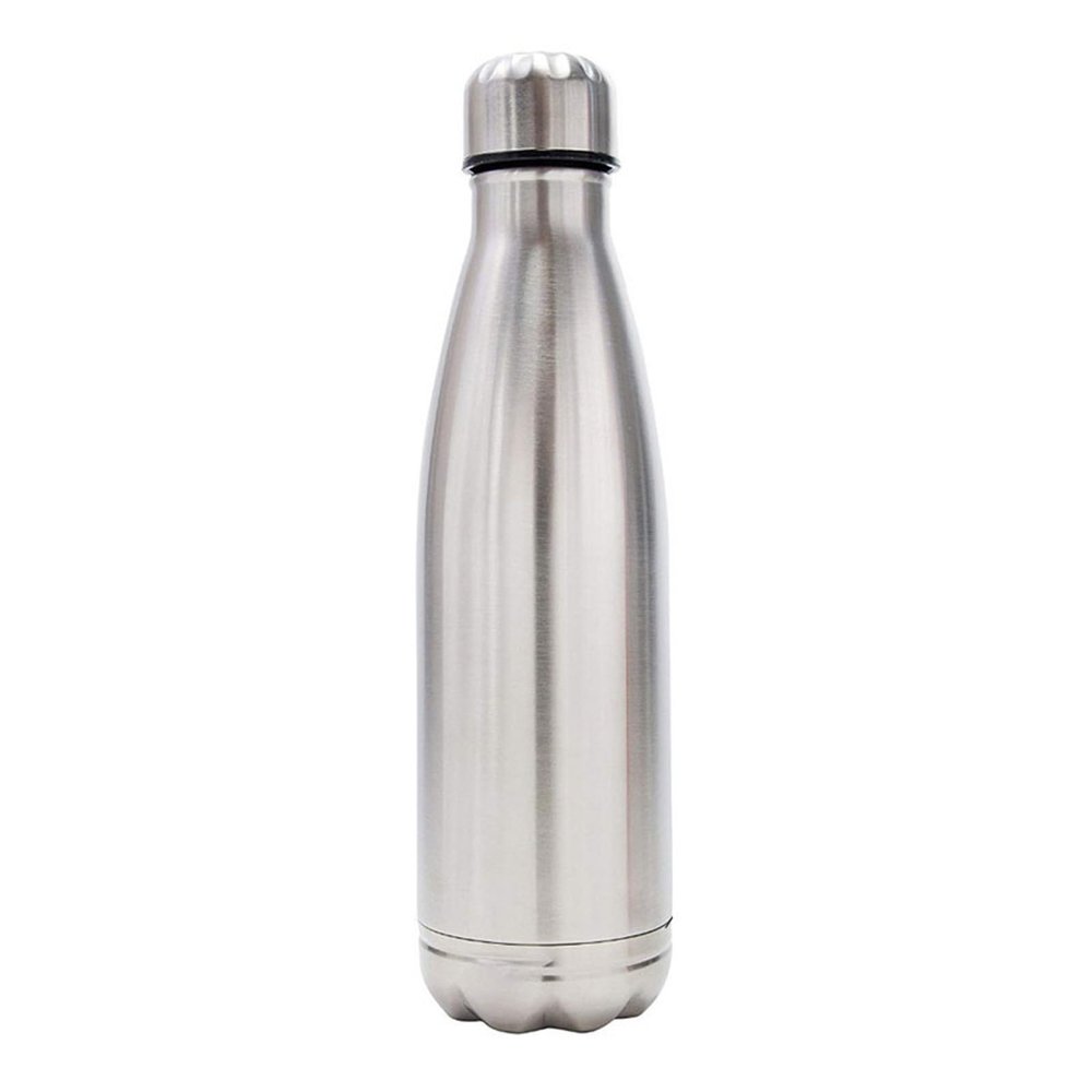 Steel Hidden Diversion Safe Water Bottle with Secret Compartment, Silver