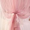 PYCJNFC Double-Bed Canopy, Princess Bed Curtain, 4-Corner Design, Side Openings, Polyester, Elegant Tent, Easy Installation, Blue, 1.5 x 2.0 m view 2
