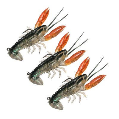 Horett 8 cm/14 g Soft Craw Shrimp Lobster Claw Lure Swimbait