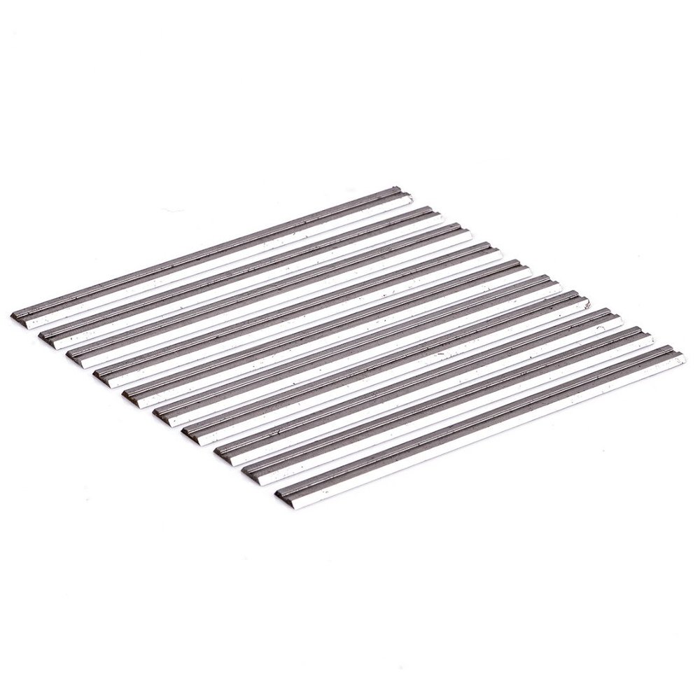 10 Reversible Carbide Planer Blades, 82 x 5.5 mm, for Softwood, Hardwood and Plywood