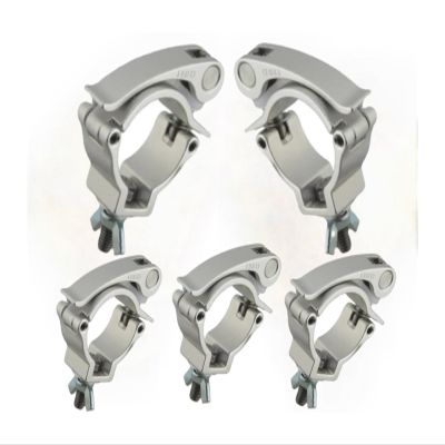 1/2/5 Clamps for 32–51 mm Quick-Release Fixture, Aluminum Alloy F24 Truss Stage Accessory (Silver, 28–35 mm, 75 kg, 5 pcs)