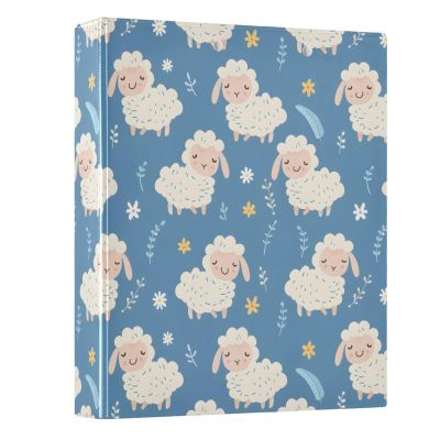 3-Ring Binder with Cartoon Sheep Design, 3.8 cm, Holds 200 Documents