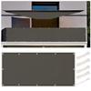 Balcony Privacy Screen 50 x 750 cm, Waterproof Rectangular Sun Shade, Dark Gray view 1