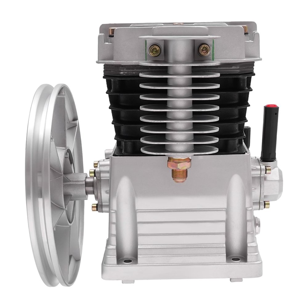 WooDerson 10-Bar 2-Cylinder Compressor Pump Head, 3 HP, 960 RPM