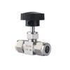 UGLYAF Adjustable Needle Valve, 3, 4, 6, 8, 10, 12, 14 mm, 1/8, 1/4, 3/8, 1/2 in, Stainless Steel 304 Compression Double-Ferrule Tube Fitting (6 mm) view 1