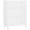 Lauuoeriau Home Highboard, White, 69.5 x 32.5 x 180 cm view 4