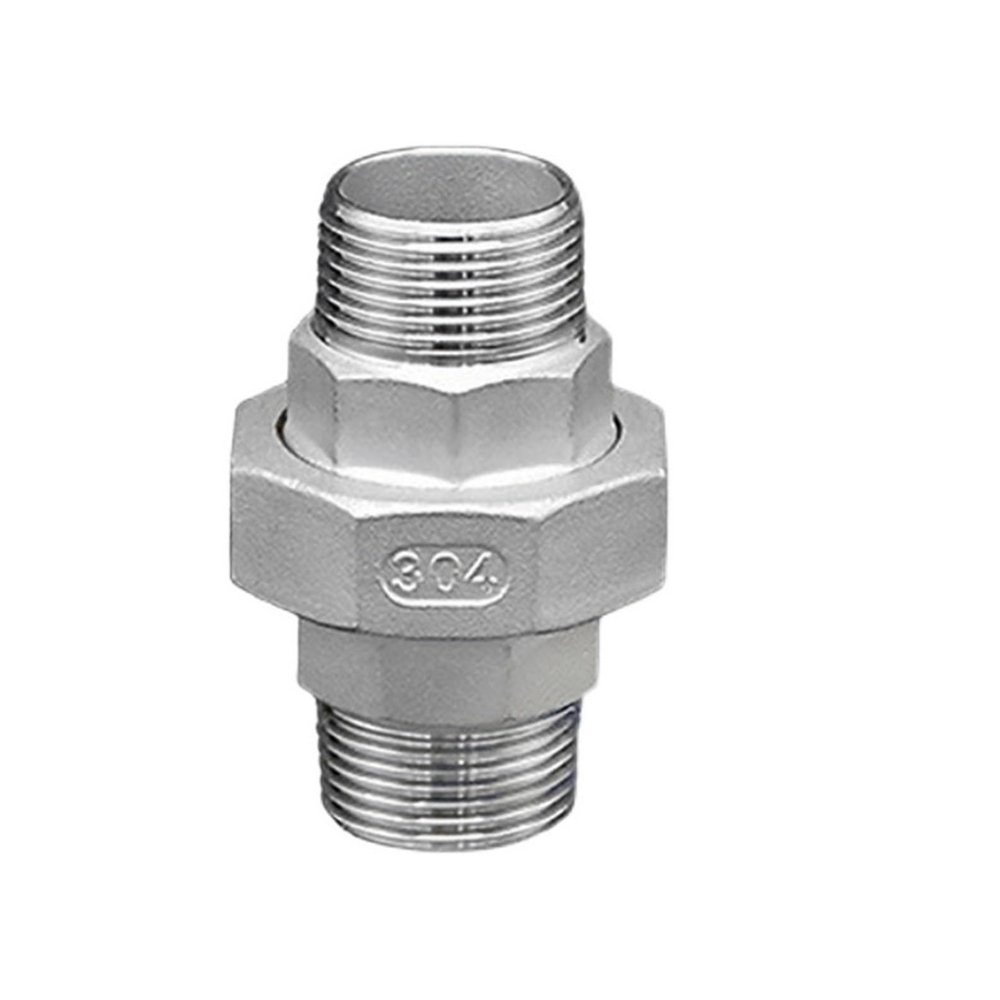 PHNOITPQ 304 Stainless Steel Spherical/Conical External-Thread Union, Spherical Taper Hard Seal (G1/2)