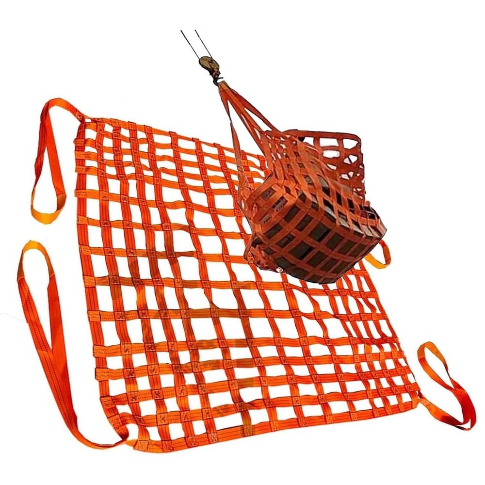 High-Strength Nylon Cargo Lifting Net, 1.5 x 1.5 m