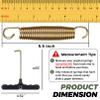 LOIUO Replacement Trampoline Springs, 3.5–8.5 in, Galvanized Steel, with T-Hook Tool, 12–48 Pack view 2