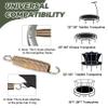 LOIUO Replacement Trampoline Springs, 3.5–8.5 in, Galvanized Steel, with T-Hook Tool, 12–48 Pack view 4