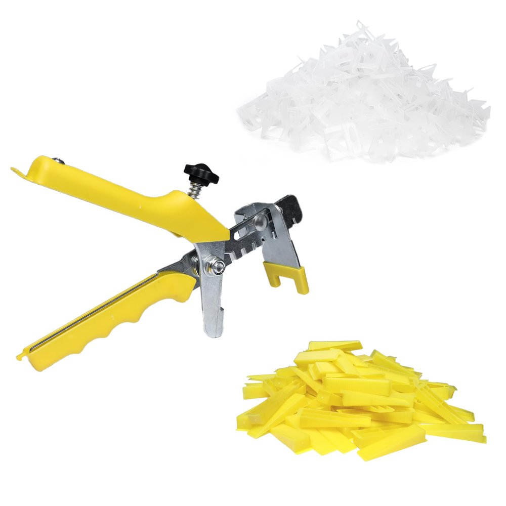 Eunice Tile Leveling System with Pliers – 3,400 Clips and 200 Reusable Wedges