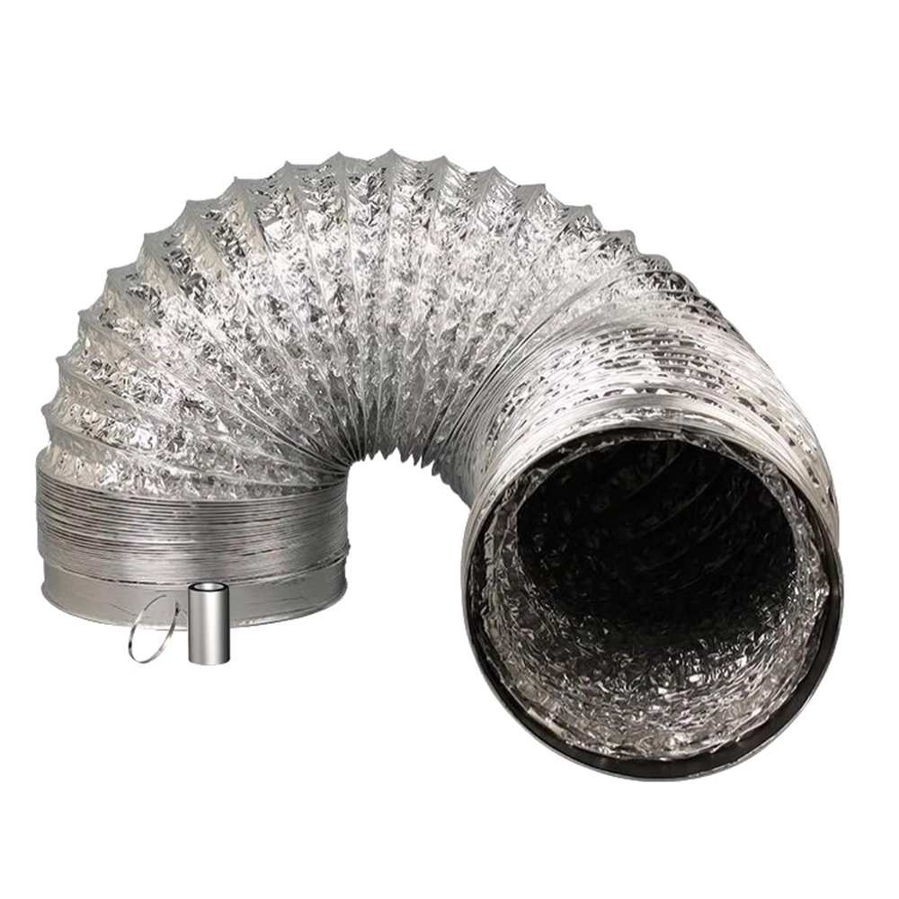 Aluminum Flexible Duct Extension Hose, 4 m x 250 mm