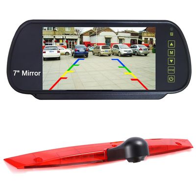 1280 x 720 Brake Light Rear-View Camera with 7-Inch Reverse Mirror for Mercedes-Benz Viano W639 and Vito/Mixto W639