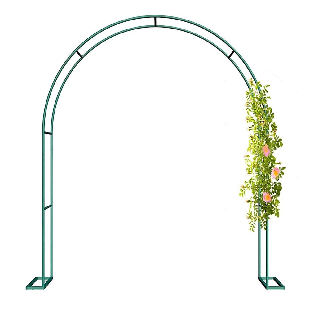 Stainless Steel Rose Arch for Climbing Plants, Freestanding Metal Garden Arch, Black (Green, H2.30m x W2m)