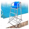 59-Inch Stainless Steel Lifeguard Chair with Pool Ladder view 1