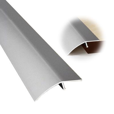 Aluminum Floor Transition Strip, Gray, 5.2 x 150 cm
