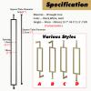 MLYAYE Wrought-Iron Stair Railing Post, Floor-Mounted, Gold, H-220 cm/86.6 in/7.2 ft view 2
