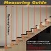 MLYAYE Wrought-Iron Stair Railing Post, Floor-Mounted, Gold, H-220 cm/86.6 in/7.2 ft view 3