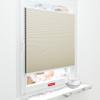 Schuette Honeycomb Pleated Blind, No Drilling, Blackout x Honey Belgia Waffle (Cream), 55 x 150 cm (W x H), Suprafix X Clamp Brackets, 60-Second Installation view 1