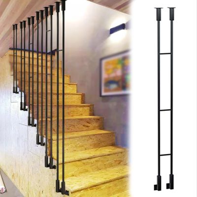 MLYAYE Side-Mounted Hollow Stair Railing Post, 1.05 m/3.4 ft