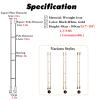 MLYAYE Side-Mounted Hollow Stair Railing Post, 1.05 m/3.4 ft view 2