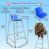 Pool Lifeguard Chair, Stainless Steel, 3.9/4.9/5.9 ft view 2