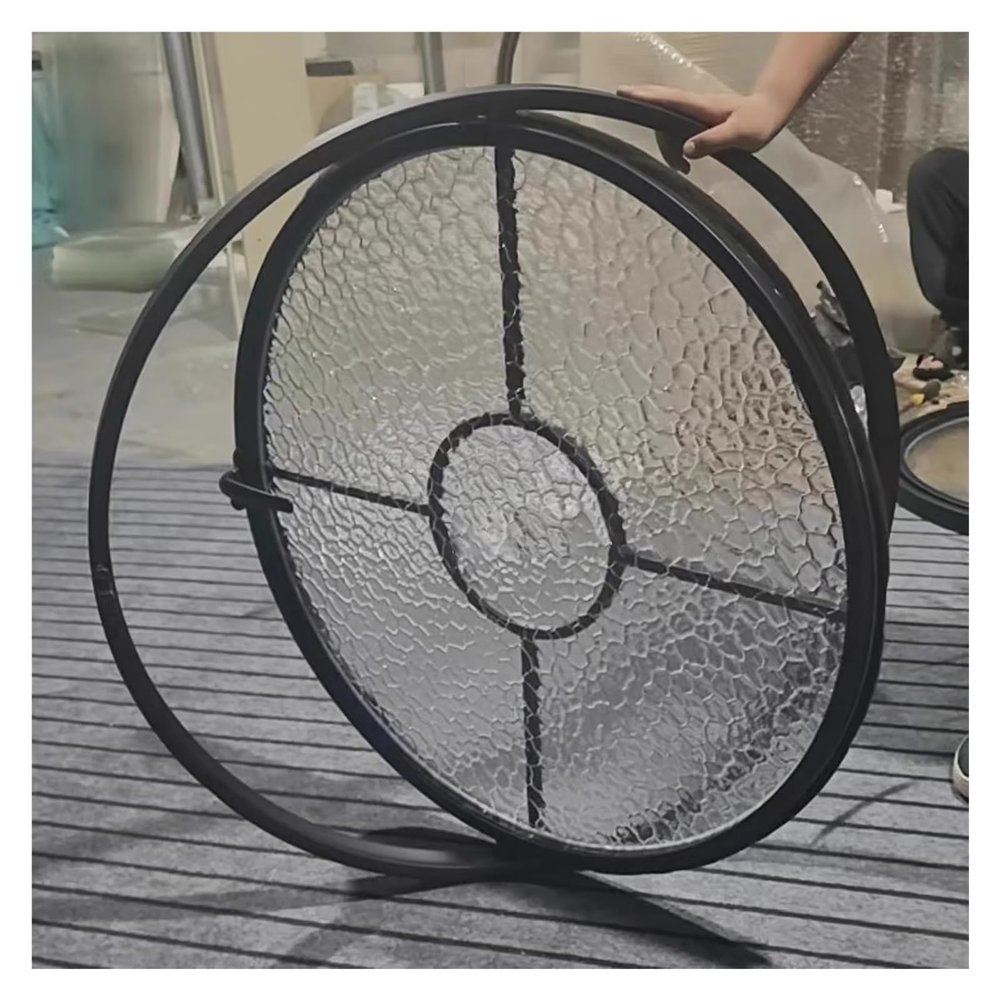 Customizable Round Aluminum Window with 5 mm Tempered Glass
