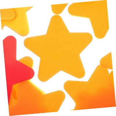 HAPINARY 50-Piece Polyester Star-Shaped Carpet Markers, Colorful Floor Markers for Children, Random Color