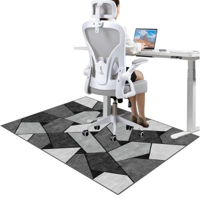 JaevKwzy Chair Mat for Hard Floors and Carpet, 55.1 x 63 in