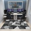JaevKwzy Chair Mat for Hard Floors and Carpet, 55.1 x 63 in view 2