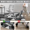 JaevKwzy Chair Mat for Hard Floors and Carpet, 55.1 x 63 in view 4