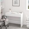 Modern Computer Desk with Drawer, 100 x 50 cm, White view 2