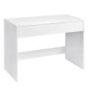 Modern Computer Desk with Drawer, 100 x 50 cm, White view 4